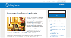 Desktop Screenshot of hostalesypensiones.com