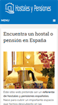 Mobile Screenshot of hostalesypensiones.com