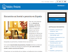 Tablet Screenshot of hostalesypensiones.com